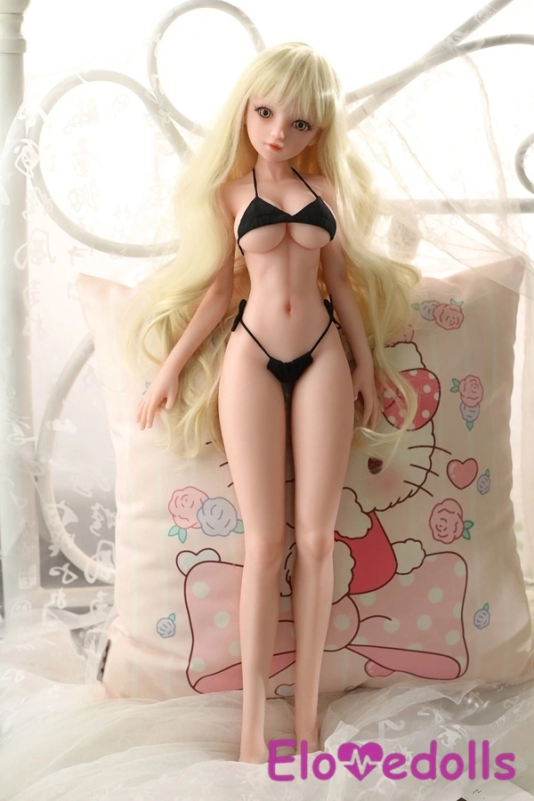 Búp bê tình dục mini ngực nhỏ bằng silicon C Cup 62cm, mắt xám, chi tiết xem 3