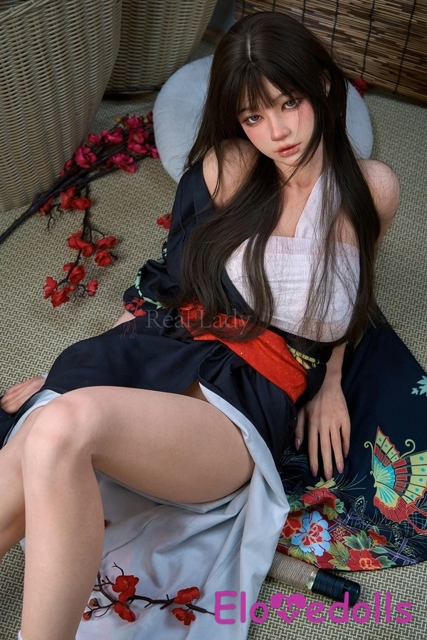 150cm E Cup Silicone Petite Black Gray Eyes Asian Sex Doll Detail View 5