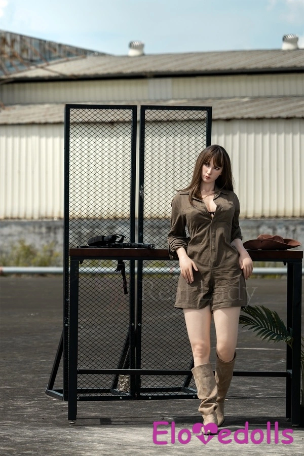 170 cm C Kupası Silikon Gri Gözler Kahverengi İnce Dudaklar Gerçekçi Seks Bebek Galerisi 2