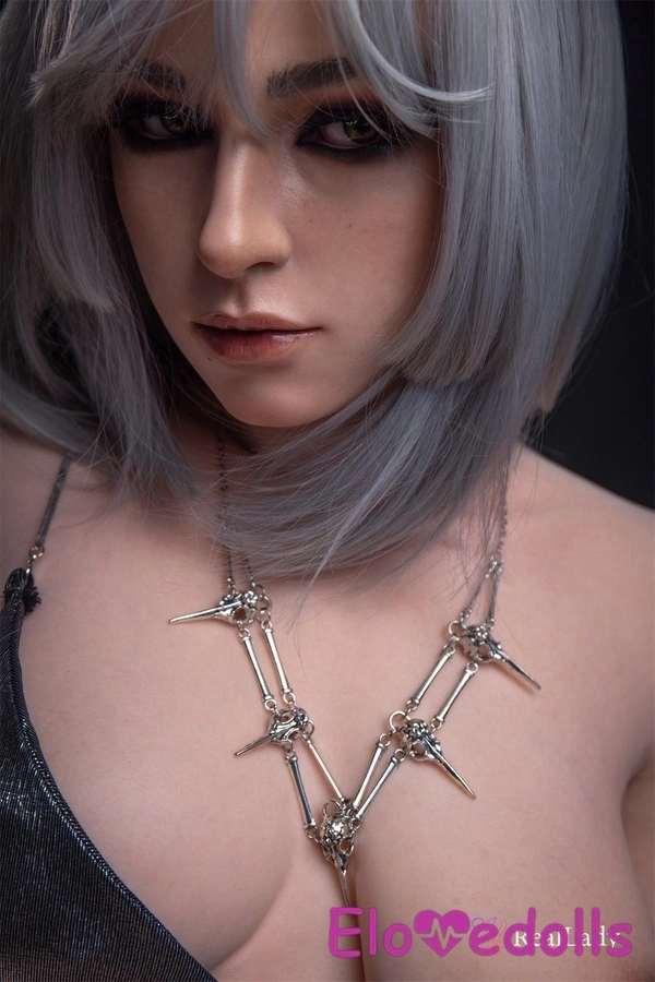 170cm C Cup Silicone Voluptuous Gray Eyes Glossy Lips Realistic Sex Doll Product