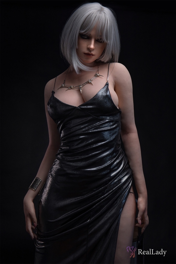 170cm C Cup Silicone White Gray Eyes Petite Breasts Realistic Sex Doll Gallery 9