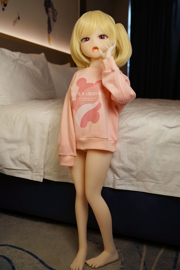 110cm A Cup TPE Petite Natural Lips Gray Eyes Anime Sex Doll Gallery 2