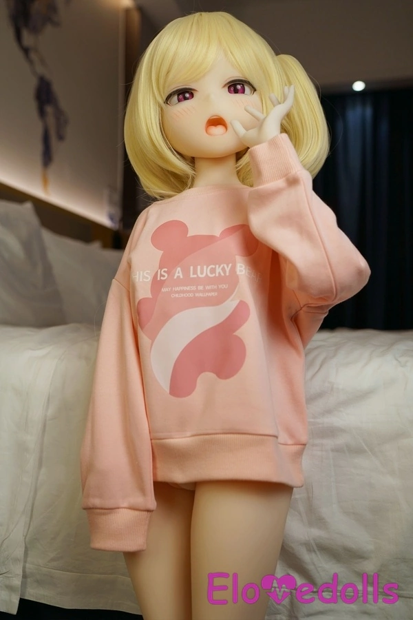 110 см, чашка A, TPE, миниатюрная грудь среднего размера, блондинка, аниме, секс-кукла, галерея 5