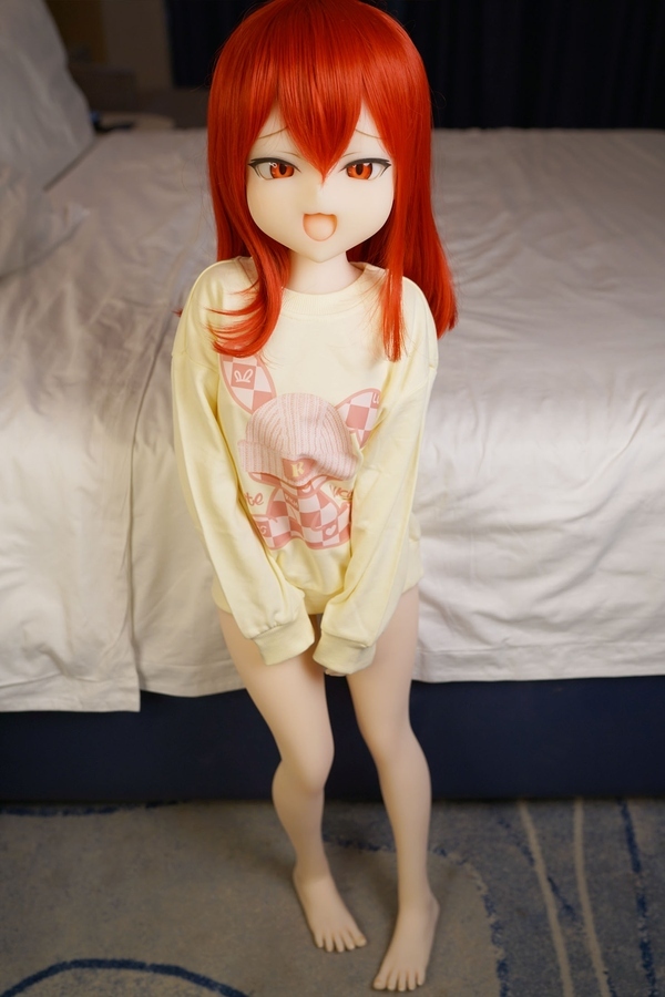 110cm A Cup TPE Thin Lips Red Small Breasts Mini Sex Doll Gallery 5