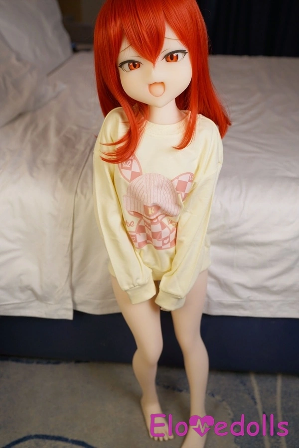 Búp bê tình dục mini 110cm A Cup TPE mắt hổ phách môi mỏng đỏ Bộ sưu tập 6