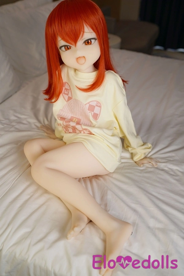 Búp bê tình dục mini TPE 110cm, ngực nhỏ, môi mỏng, cúp chữ A, màu đỏ, chi tiết xem 4