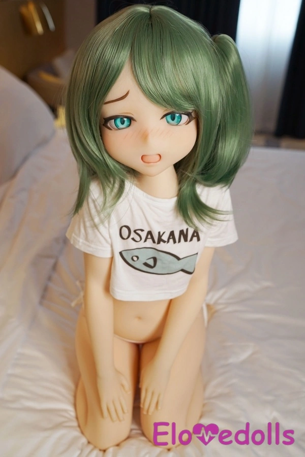 ตุ๊กตาเซ็กส์แฟนตาซี TPE สีขาว อกเล็ก ริมฝีปากมันวาว ขนาด 110 ซม. คัพ A