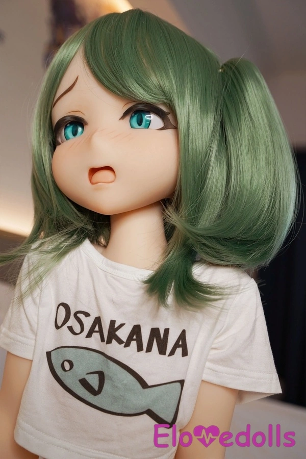 Búp bê tình dục A Cup TPE màu trắng bóng, mắt xanh lá cây, kích thước 110cm, Bộ sưu tập 2