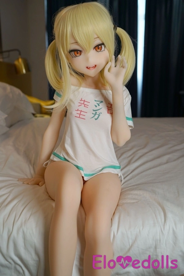 Búp bê tình dục Nhật Bản 128cm cúp B TPE mắt hổ phách môi mỏng tóc vàng Xem chi tiết 2