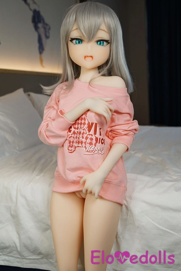 128cm B Cup TPE Green Eyes White Petite Fantasy Sex Doll Gallery 8