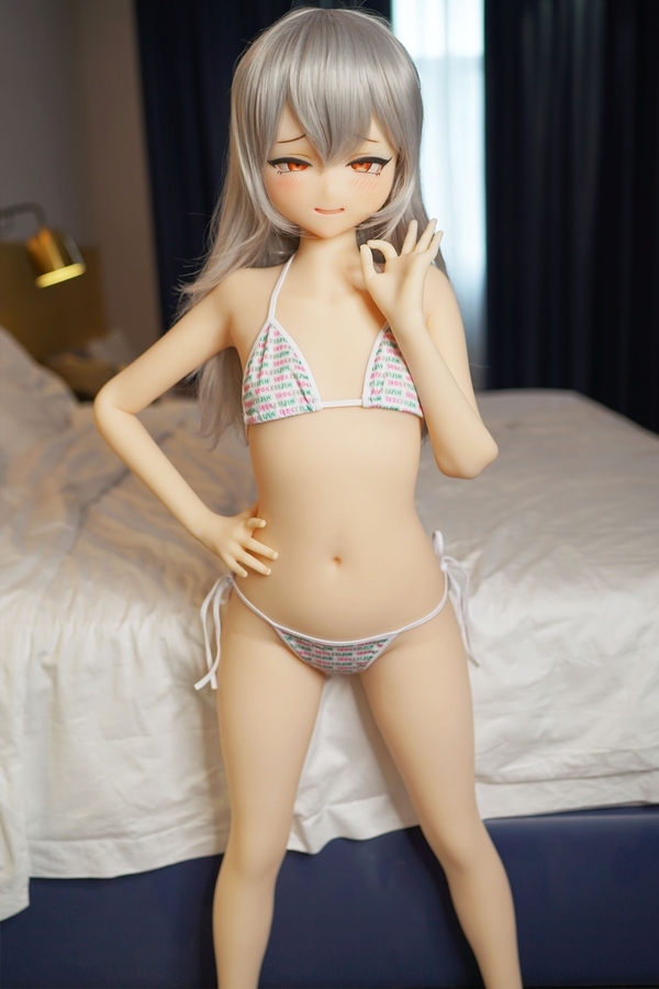 130cm A Cup TPE Petite Small Breasts Thin Lips Mini Sex Doll Gallery 2