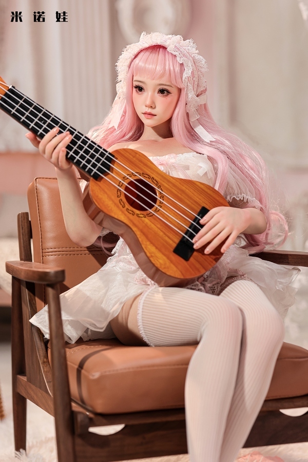 75cm B Cup TPE Small Breasts Gray Eyes Pink Mini Sex Doll Gallery 5