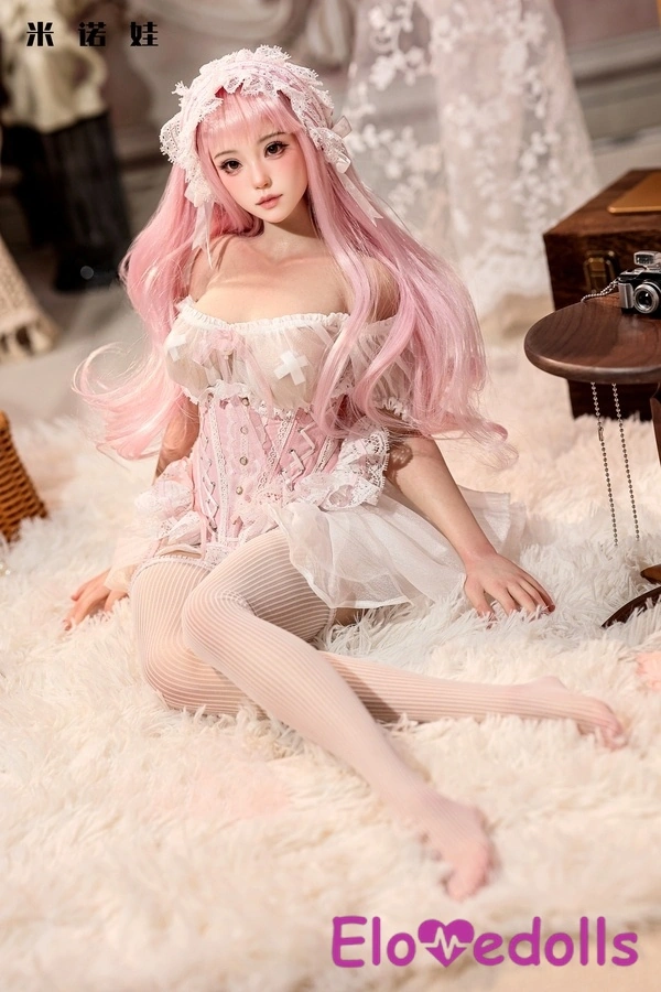 75cm B Cup TPE Πλούσια Γκρίζα Μάτια Ροζ Μίνι Κούκλες Σεξ Gallery 6