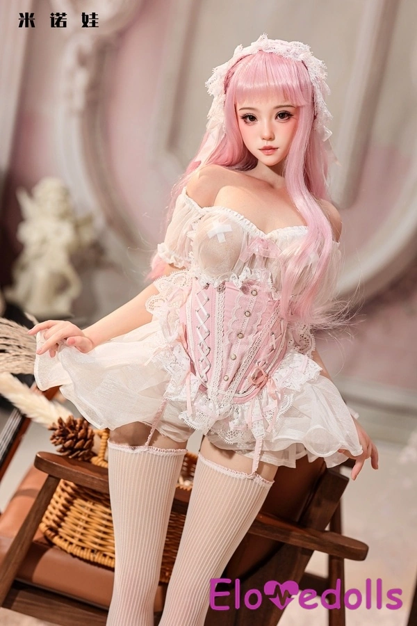 75cm B Cup TPE Μικρό Στήθος Ροζ Γκρι Μάτια Μίνι Κούκλες Σεξ Συλλογή 8