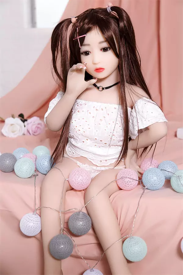 Boneca sexual de peito plano de 3.28 pés