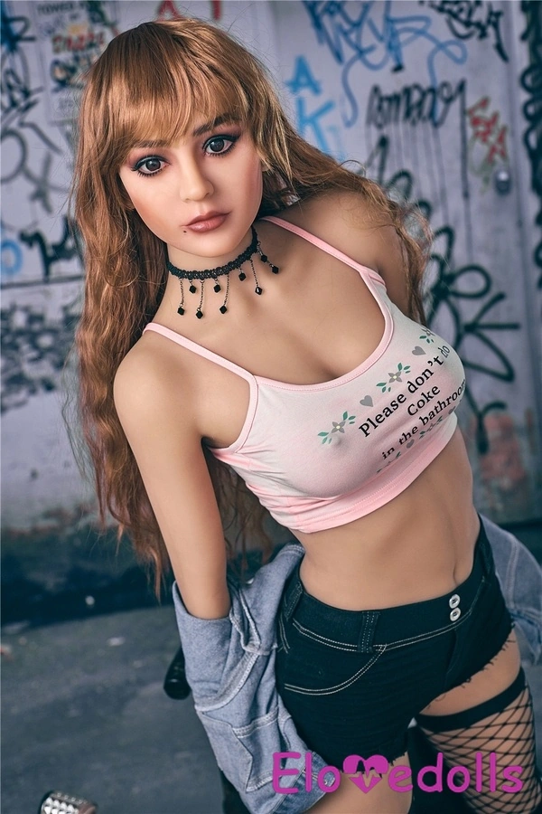 Búp bê tình dục 163cm C Cup TPE Môi mỏng Màu vàng Mắt xám Bộ sưu tập 8