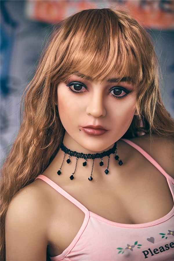 163cm C Cup TPE Blonde Petite Breasts Gray Eyes Sex Doll Detail View 2