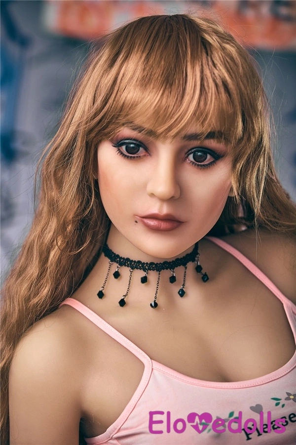 Búp bê tình dục 163cm cúp C TPE ngực nhỏ màu vàng mắt xám Xem chi tiết 2