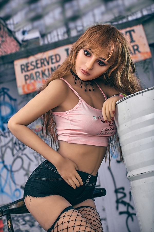 163cm C Cup TPE Gray Eyes Petite Breasts Blonde Sex Doll Detail View 7