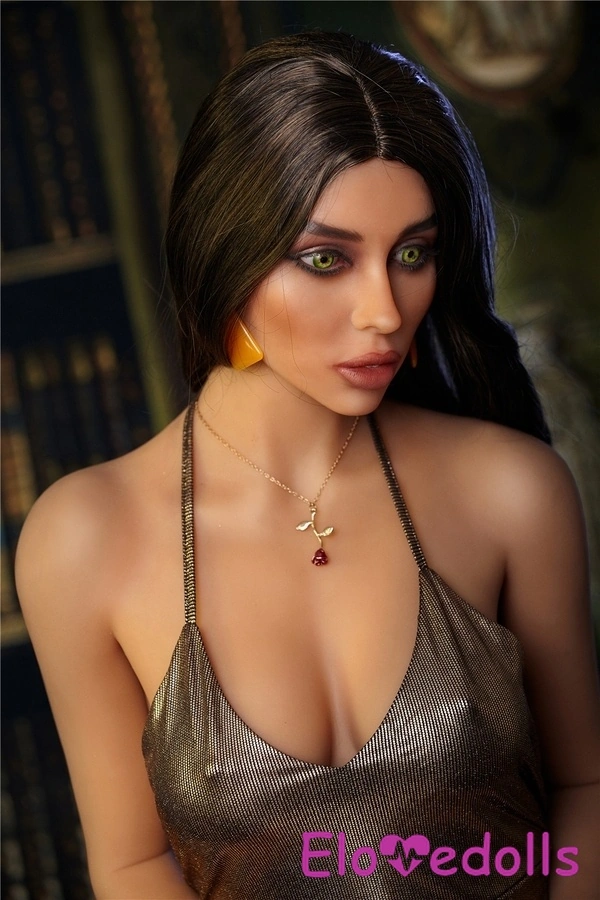 163cm C Cup TPE Amber Eyes Black Petite Breasts Sex Doll Gallery 7