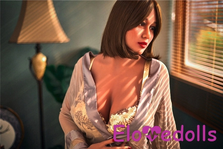 163cm C Cup TPE Amber Eyes Petite Breasts Πληθωρική, Ζωντανή Κούκλα Σεξ Gallery 4