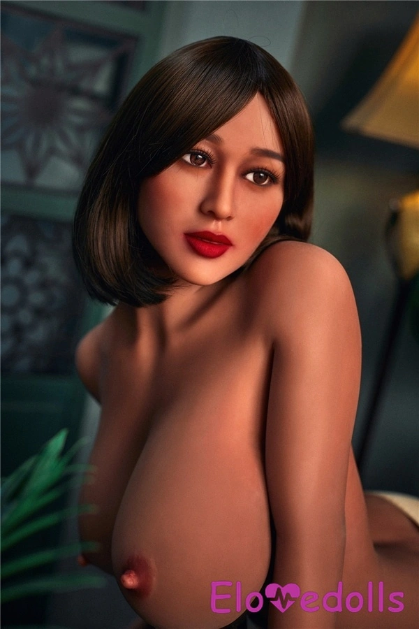 163cm C Cup TPE Petite Sex Doll με Μικρά Στήθη, Μελαχρινά Κεχριμπαρένια Μάτια, Ζωντανή Λεπτομέρεια Προβολής 13