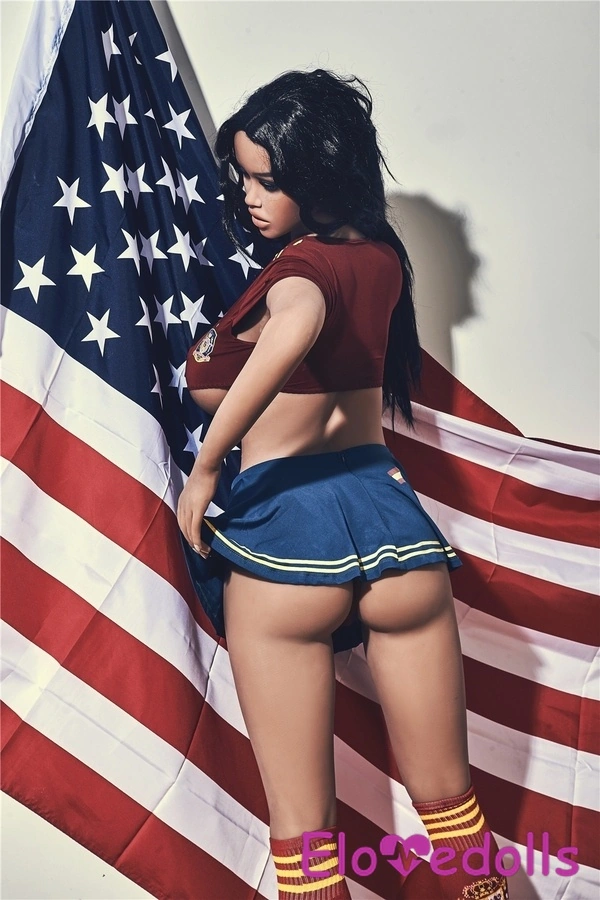 163cm C Cup TPE Αθλητικά Amber Eyes Full Lips American Sex Doll Gallery 7