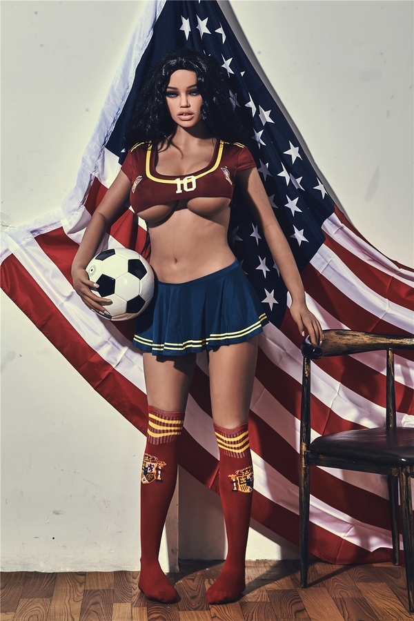 163cm C Cup TPE Amber Eyes Black Athletic American Sex Doll Detail View 1