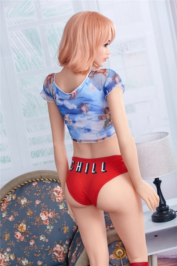 165cm B Cup TPE Amber Eyes Blonde Voluptuous Real Doll Gallery 6