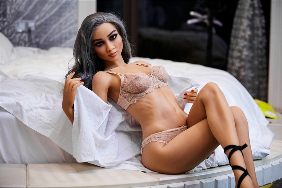 165cm B Cup TPE Black Petite Breasts Gray Eyes American Sex Doll Detail View 35