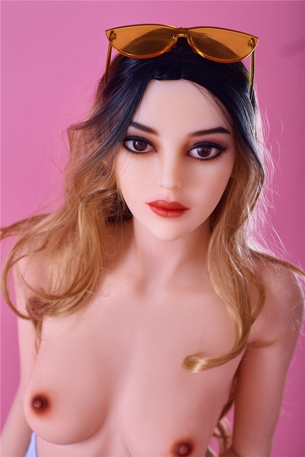 165cm B Cup TPE Amber Eyes Full Lips Blonde Realistic Sex Doll Detail View 10