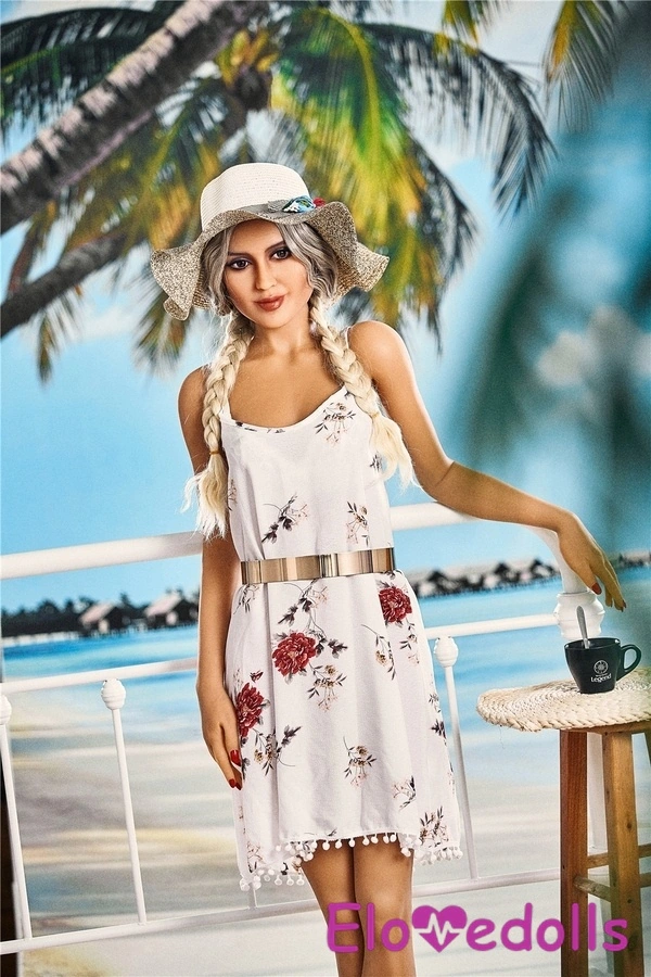 165cm B Cup TPE Thin Lips Hazel Eyes White Lifelike Sex Doll Gallery 2