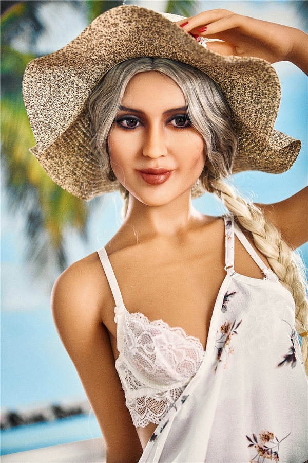 165cm B Cup TPE White Hazel Eyes Thin Lips Lifelike Sex Doll Detail View 4