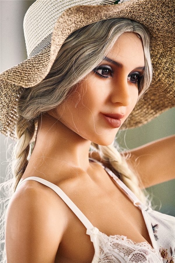 165cm B Cup TPE Thin Lips White Hazel Eyes Lifelike Sex Doll Detail View 5