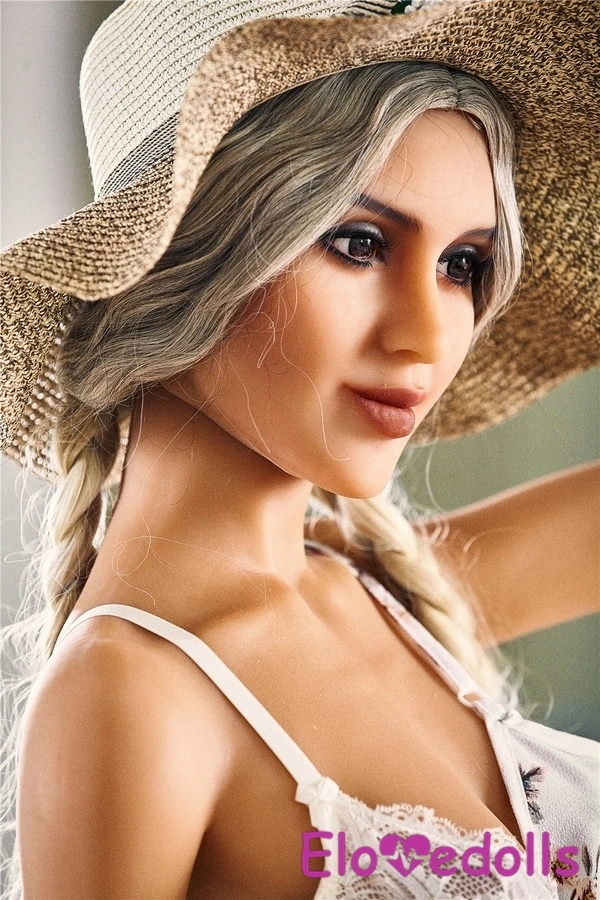 165cm B Cup TPE Thin Lips White Hazel Eyes Lifelike Sex Doll Detail View 5