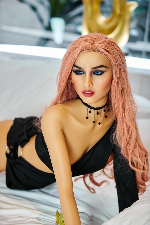 165cm B Cup TPE Amber Eyes Petite Breasts Blonde Sex Doll Detail View 34