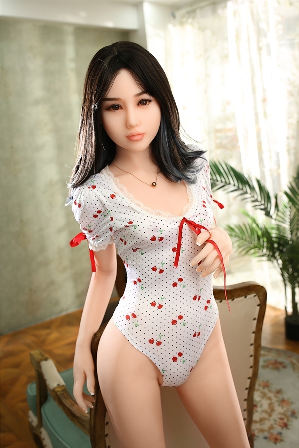 165cm B Cup TPE Gray Eyes Thin Lips Black Asian Sex Doll Detail View 6