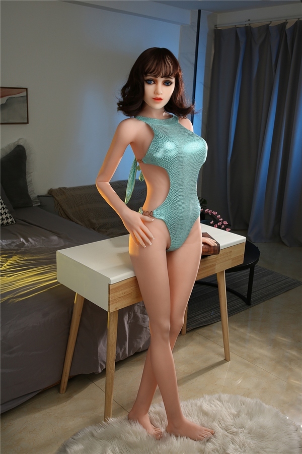 165cm B Cup TPE Voluptuous Petite Breasts Brunette Realistic Sex Doll Detail View 5