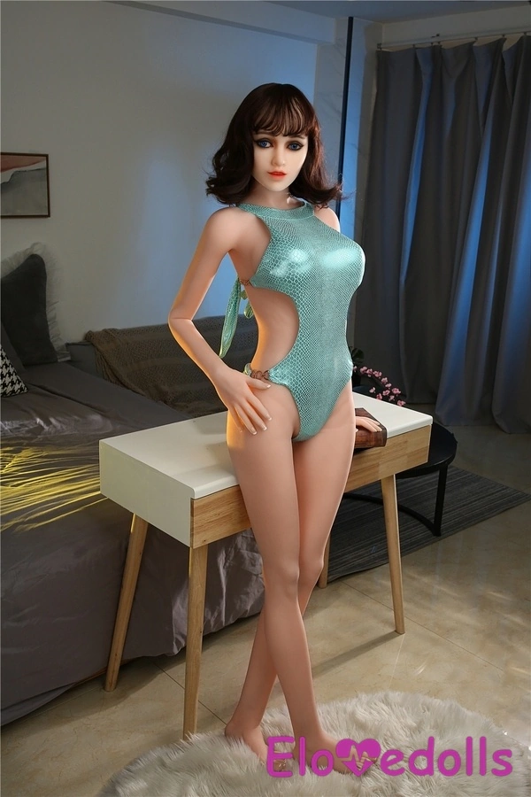 165cm B Cup TPE Voluptuous Petite Breasts Brunette Realistic Sex Doll Detail View 5