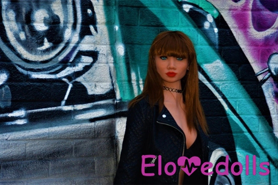 168cm D Cup TPE Blue Eyes Thin Lips Brown American Sex Doll Detail View 158