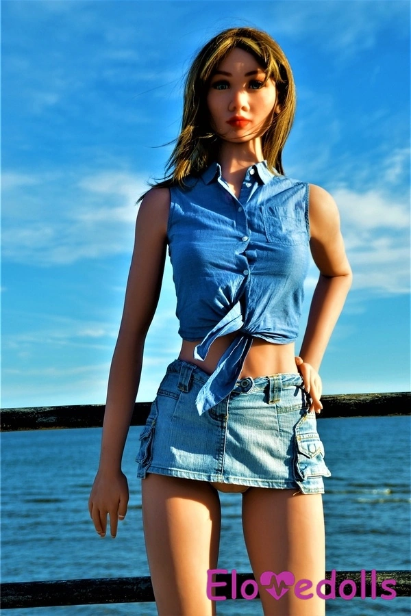 168cm D Cup TPE Brown Blue Eyes Small Breasts American Sex Doll Detail View 165