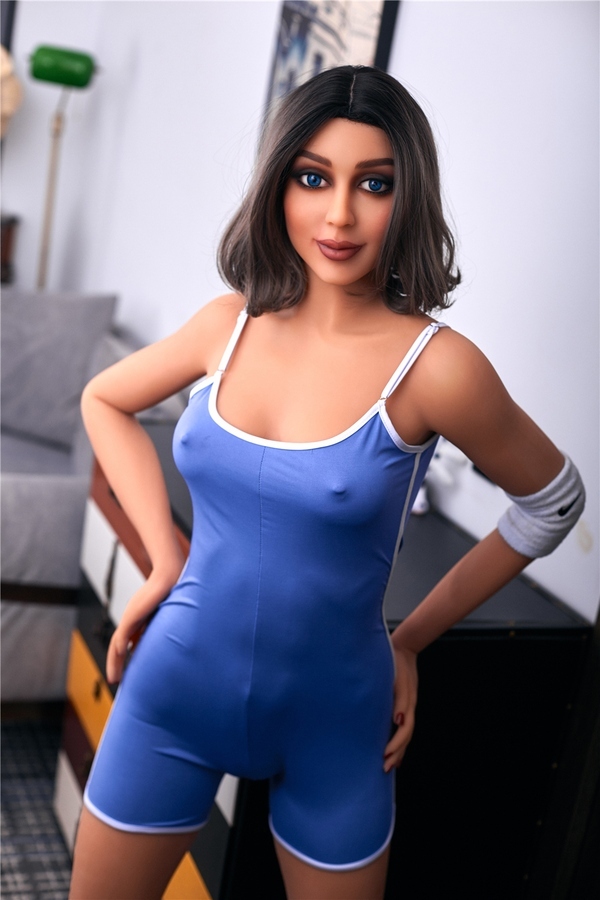 168cm D Cup TPE Petite Breasts Thin Lips Blue Eyes Lifelike Sex Doll Gallery 3