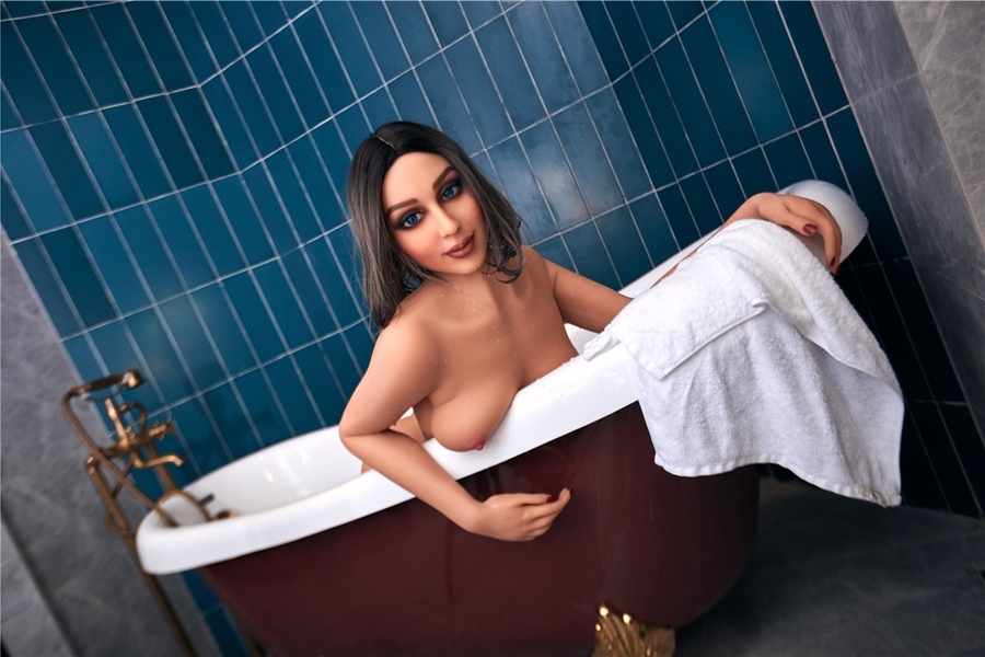 168cm D Cup TPE Petite Breasts Thin Lips Brunette Lifelike Sex Doll Detail View 22