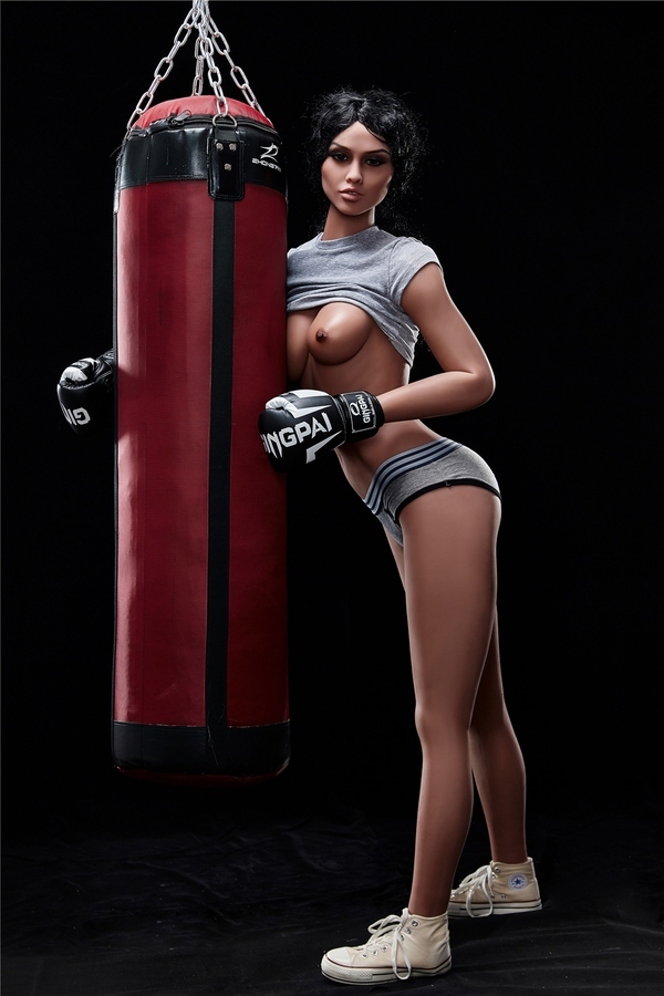 168cm D Cup TPE Full Lips Athletic Black Realistic Sex Doll Detail View 3