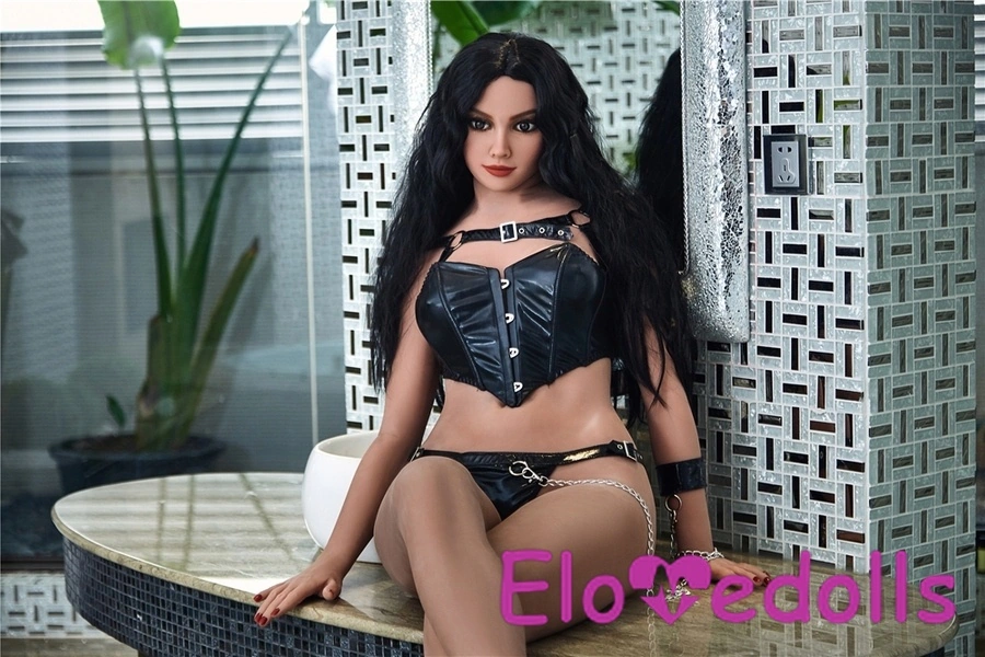 Poupée sexuelle américaine en TPE, bonnet D, 168 cm, yeux gris, lèvres noires et charnues, Galerie 4