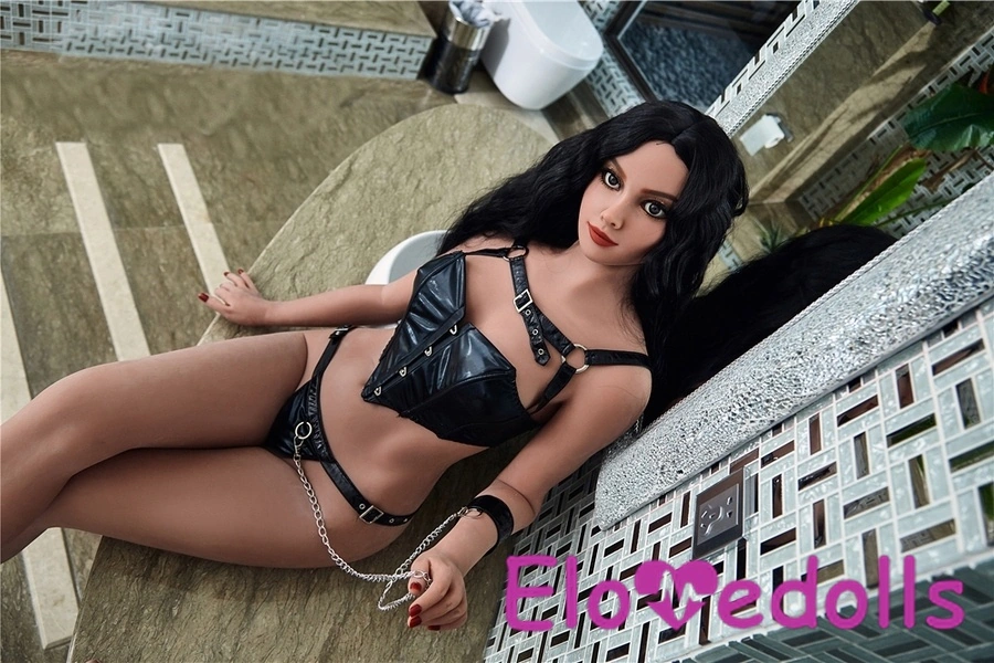 Poupée sexuelle américaine noire en TPE, bonnet D, 168 cm, petite poitrine, lèvres charnues, galerie 7