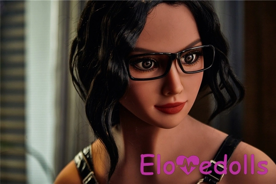 Poupée sexuelle américaine voluptueuse en TPE, bonnet D, 168 cm, yeux gris, lèvres charnues, vue détaillée 31