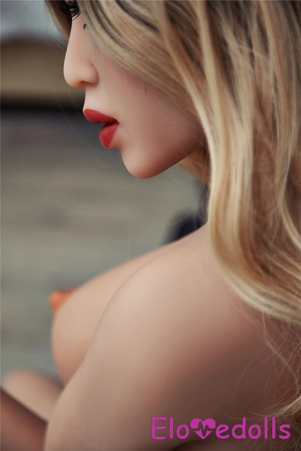 Boneka Seks Realistis Payudara Besar TPE Pirang Bibir Tipis 168cm D Cup Detail Lihat 14