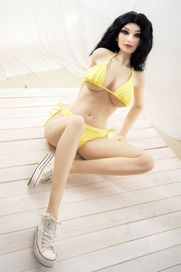 168cm D Cup TPE Petite Breasts Black Amber Eyes American Sex Doll Detail View 24