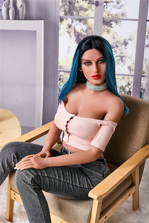 169cm E Cup TPE Petite Breasts Voluptuous Gray Eyes Realistic Sex Doll Gallery 2